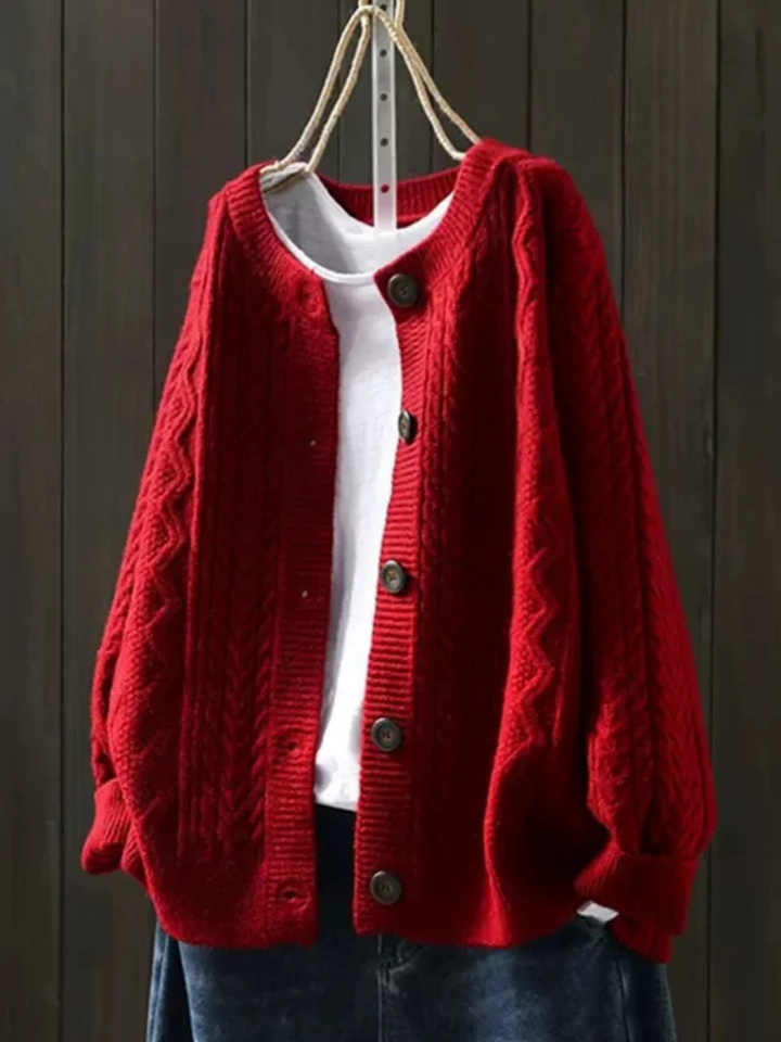 Lorenza™ - Cable Knit Cardigan