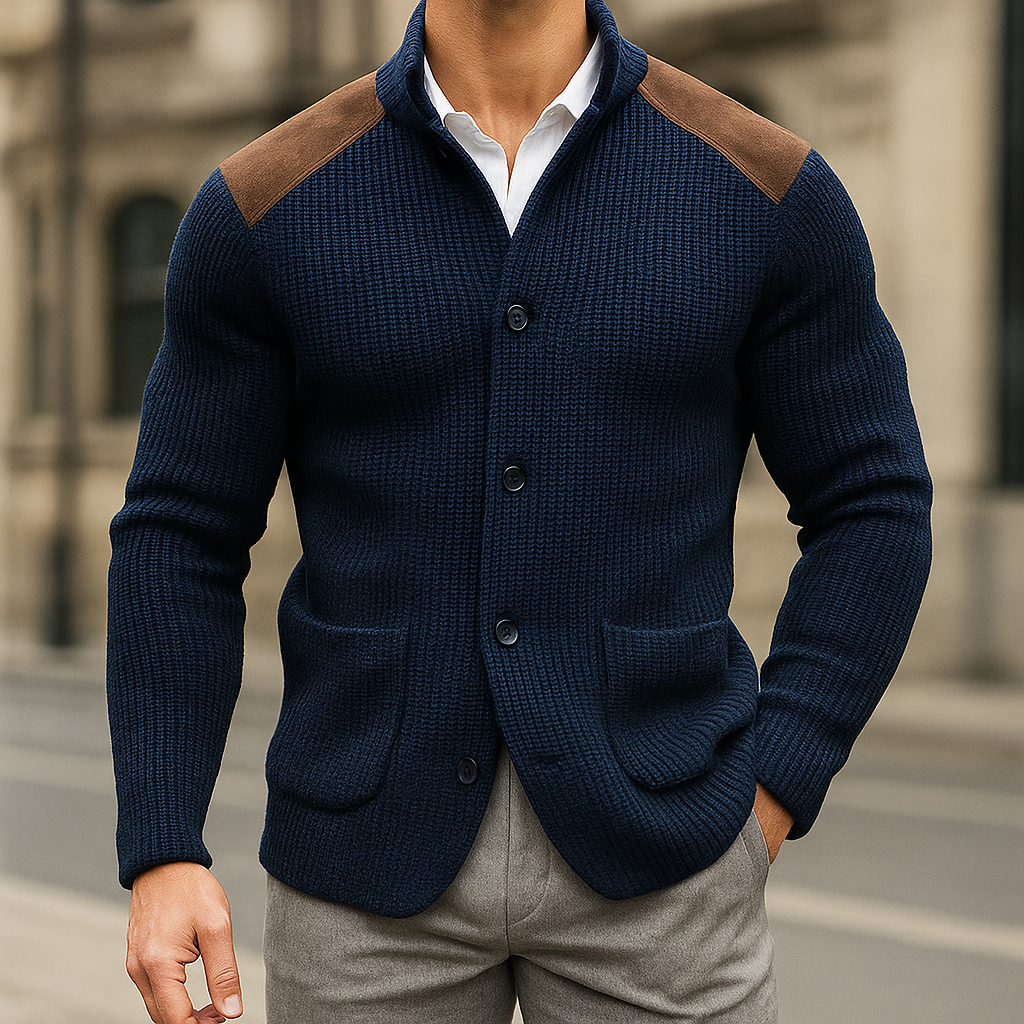 Ronald | Textured Knitted Blazer