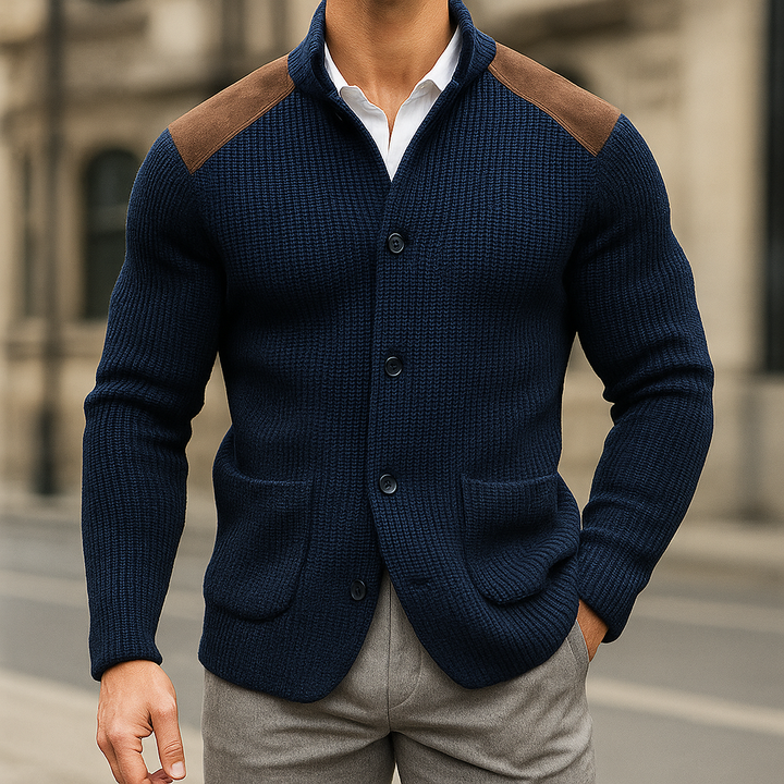 Ronald | Textured Knitted Blazer