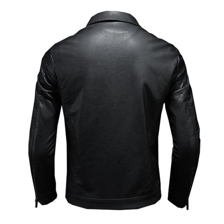 Men's Black Leather Jacket