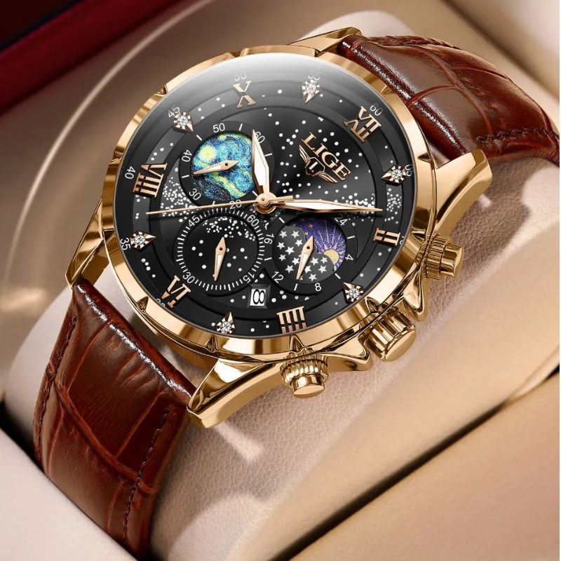 Caleb™ - Elegant Moonphase Watch