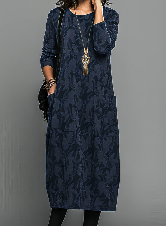 Cassie - Casual Round Neck Winter Dress
