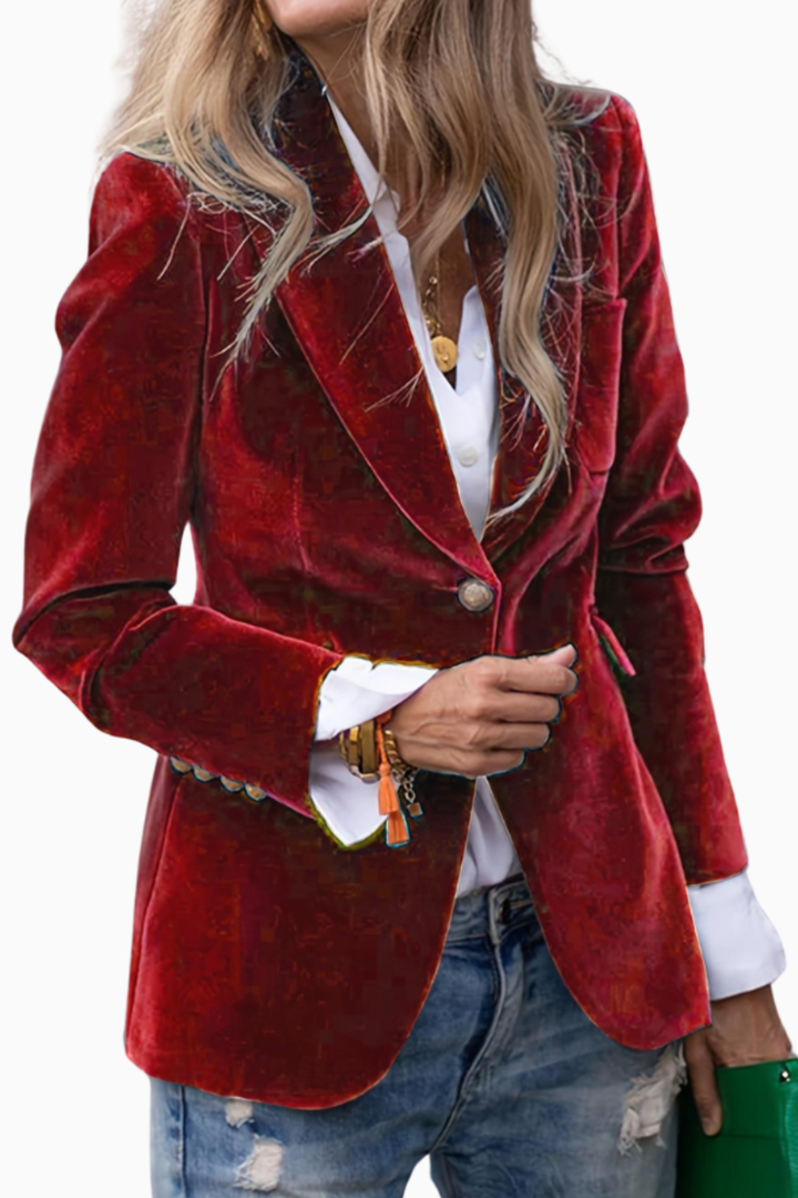 MARLENA | Luxurious Velvet Coat