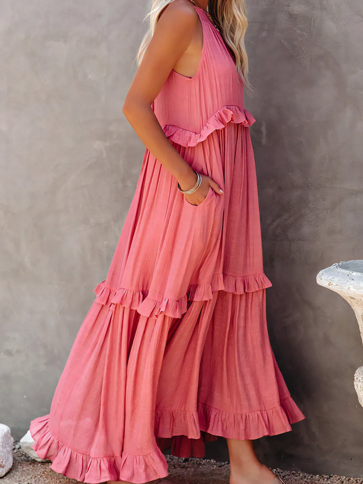Elsie - Ruffle Maxi Dress