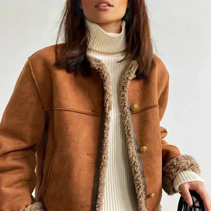 Rosa | Buttoned Sheepskin Jacket