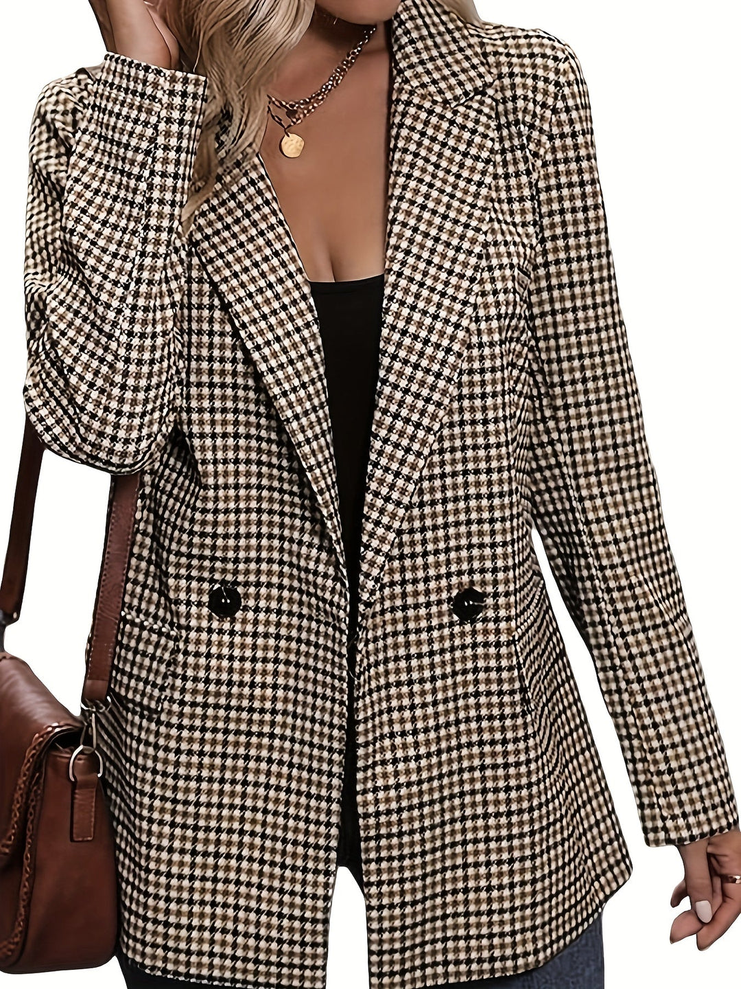 Luna™ - Elegant Plaid Blazer