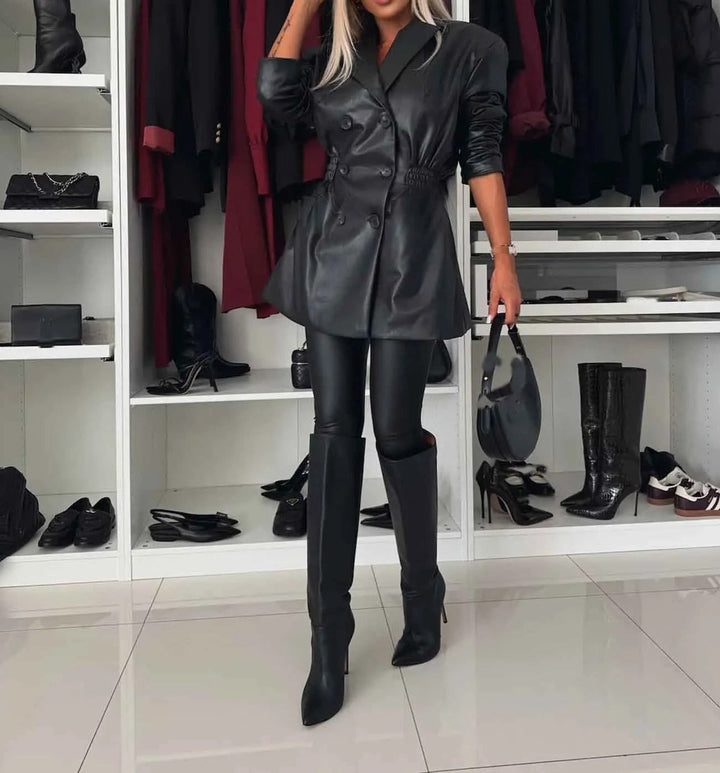 Lora™ -  Chic Double-Breasted Blazer