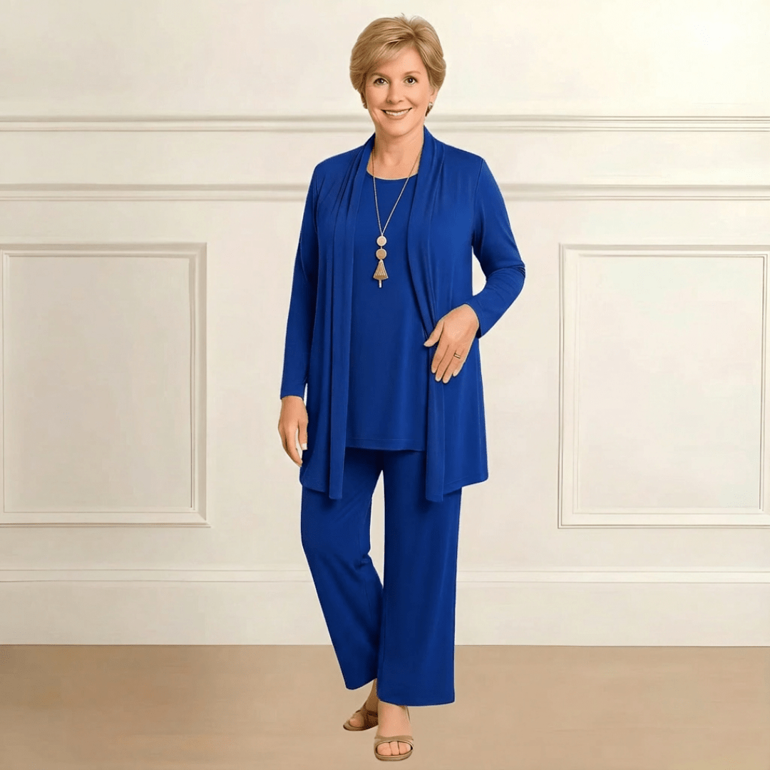 Rosy Cardigan, Top & Pants Set