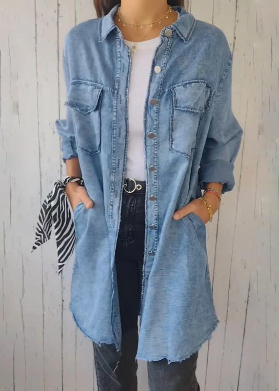 Mia™ - Trendy Oversized Denim Blazer